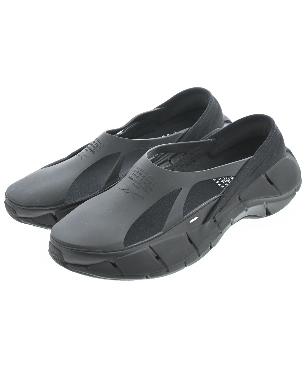Maison Margiela ブラック スクエアトゥハイヒール 39サイズ MM6 Maison Margiela スクエアトゥ レザースリッポン | ブラック