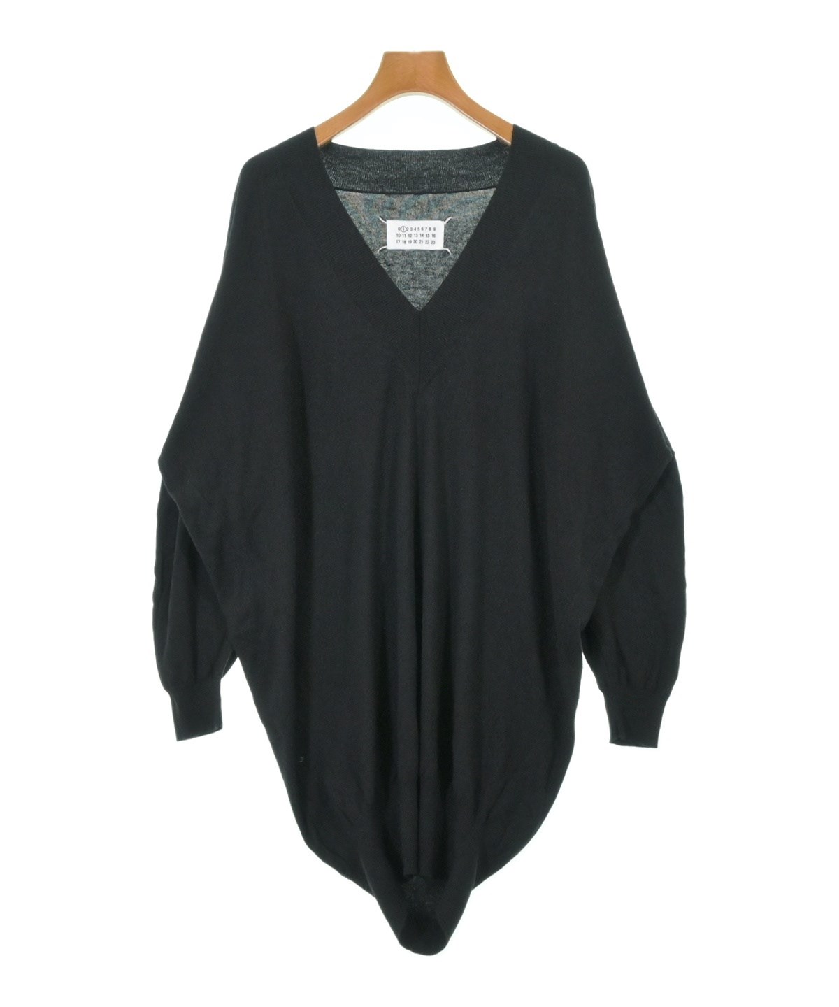 04ss Martin Margiela10 ラグランケーブルニット 黒 中古・古着通販】Maison Margiela (メゾンマルジェラ