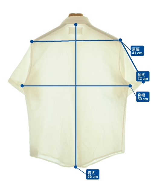 Maison Margiela（メゾンマルジェラ）カジュアルシャツ 白 サイズ:46(M位) メンズ/2200620889384