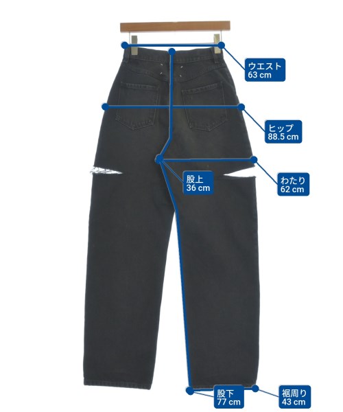 Maison Margiela（メゾンマルジェラ）デニムパンツ 黒 サイズ:38(S位) レディース/2200622019093