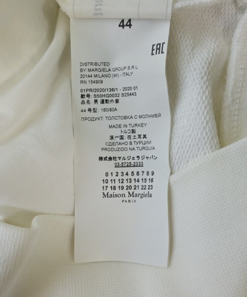 Maison Margiela（メゾンマルジェラ）パーカー 白 サイズ:44(S位) メンズ/2200623290095