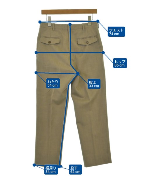 Maison Margiela（メゾンマルジェラ）スラックス ベージュ サイズ:44(S位) メンズ/2200623437131