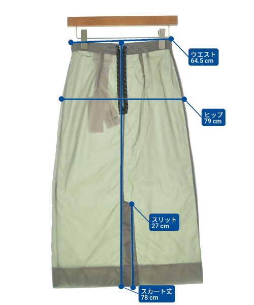 Maison Margiela（メゾンマルジェラ）ひざ丈スカート グレー サイズ:40(M位) レディース/2200623712122