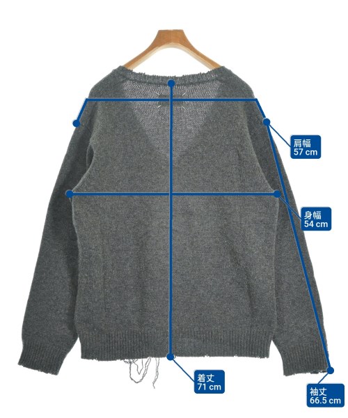 Maison Margiela（メゾンマルジェラ）ニット・セーター グレー サイズ:L メンズ/2200619108069