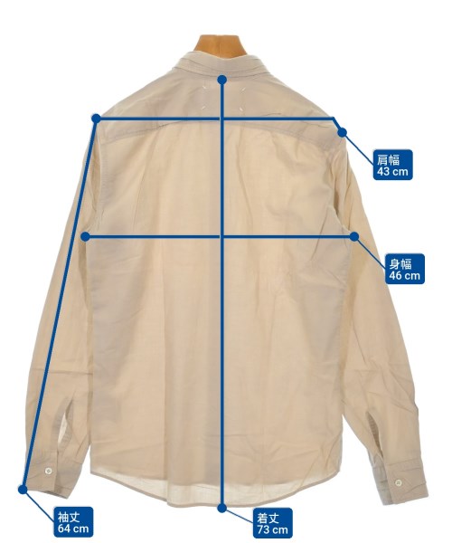 Maison Margiela（メゾンマルジェラ）カジュアルシャツ ベージュ サイズ:44(S位) メンズ/2200623878033