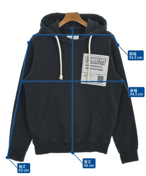 Maison Margiela（メゾンマルジェラ）パーカー 黒 サイズ:44(S位) メンズ/2200624640028