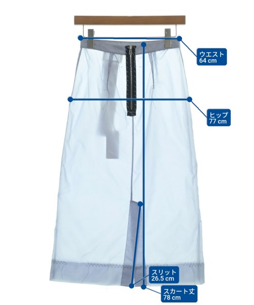 Maison Margiela（メゾンマルジェラ）ひざ丈スカート グレー サイズ:40(M位) レディース/2200625521036