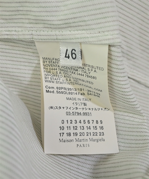 Maison Margiela（メゾンマルジェラ）カジュアルシャツ 白 サイズ:46(M位) メンズ/2200627766053