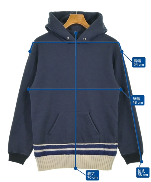 Maison Margiela（メゾンマルジェラ）パーカー 紺 サイズ:44(S位) メンズ/2200627792038