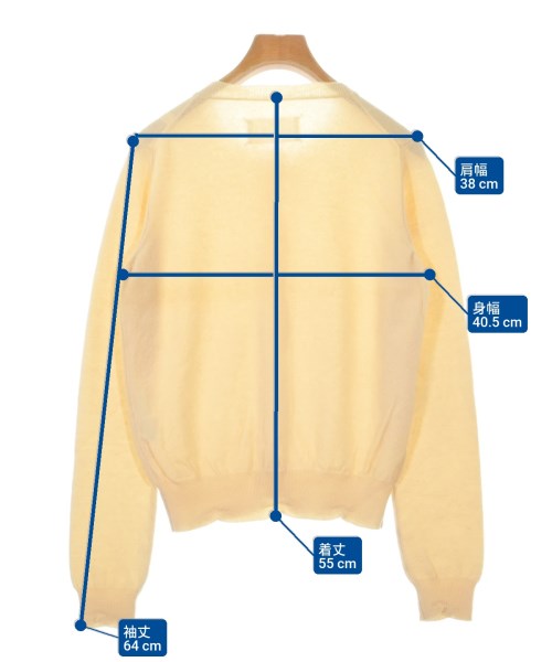 Maison Margiela（メゾンマルジェラ）カーディガン 黄 サイズ:-(S位) レディース/2200627877018