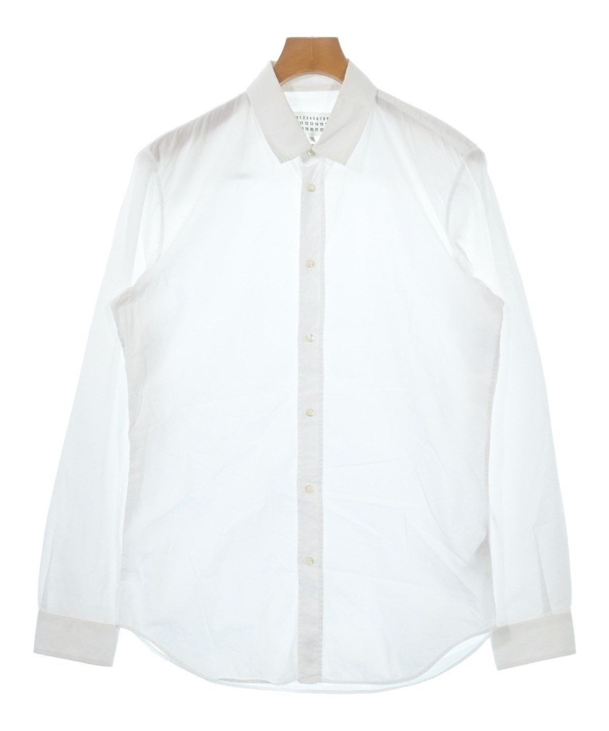 Maison Margiela（メゾンマルジェラ）カジュアルシャツ 白 サイズ:48(L
