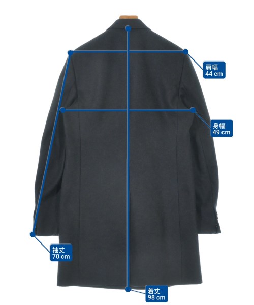 Maison Margiela（メゾンマルジェラ）チェスターコート 黒 サイズ:46(M位) メンズ/2200629118010