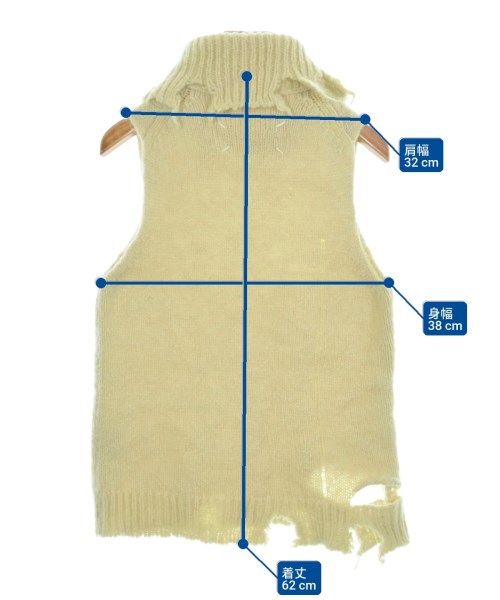 Maison Margiela（メゾンマルジェラ）ベスト/ノースリーブ ベージュ サイズ:-(M位) レディース/2200621131024