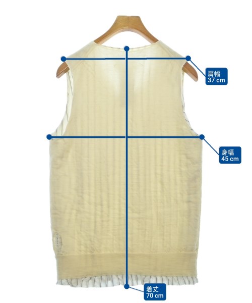 Maison Margiela（メゾンマルジェラ）ベスト 白 サイズ:S メンズ/2200614045192