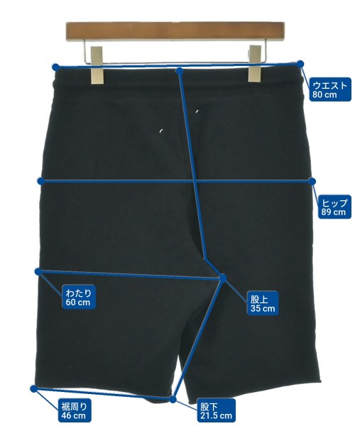 Maison Margiela（メゾンマルジェラ）ショートパンツ 黒 サイズ:46(M位) メンズ/2200632800032