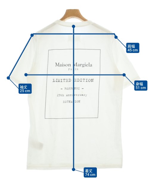 Maison Margiela（メゾンマルジェラ）Tシャツ・カットソー 白 サイズ:L メンズ/2200632800346