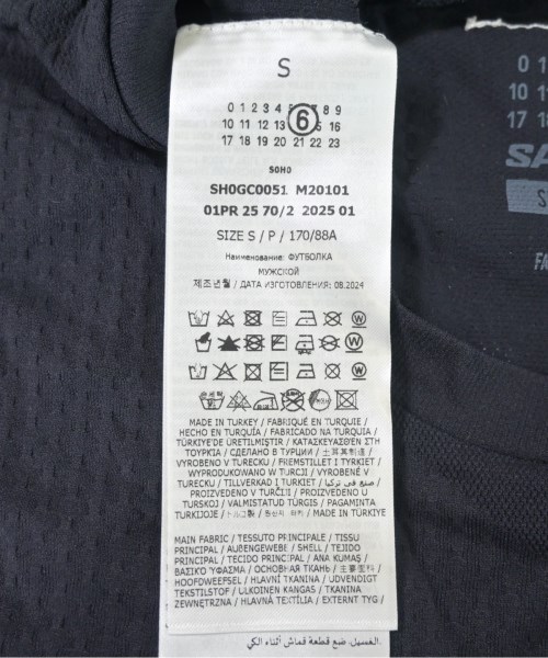 Maison Margiela（メゾンマルジェラ）Tシャツ・カットソー 黒 サイズ:S メンズ/2200614254051