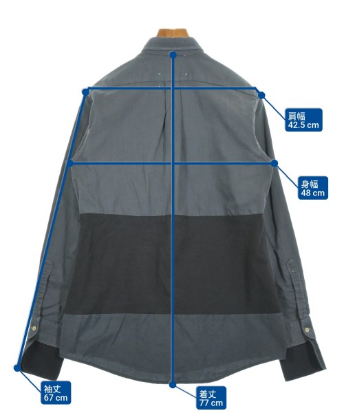 Maison Margiela（メゾンマルジェラ）カジュアルシャツ グレー サイズ:1(M位) メンズ/2200615757025