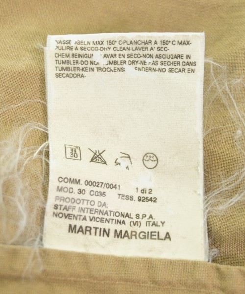 Maison Margiela（メゾンマルジェラ）カジュアルシャツ ベージュ サイズ:1(S位) メンズ/2200615757070