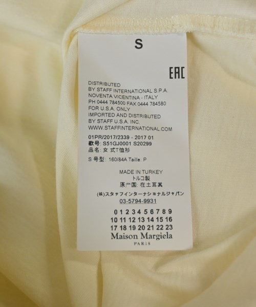 Maison Margiela（メゾンマルジェラ）Tシャツ・カットソー 白 サイズ:S レディース/2200616300183