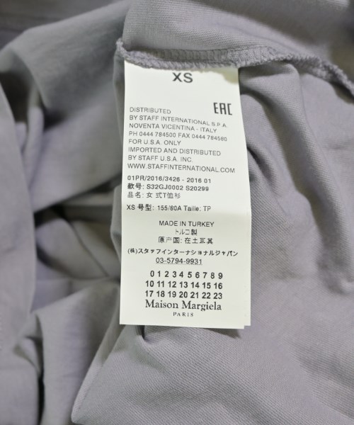 Maison Margiela（メゾンマルジェラ）Tシャツ・カットソー グレー サイズ:XS レディース/2200616709023