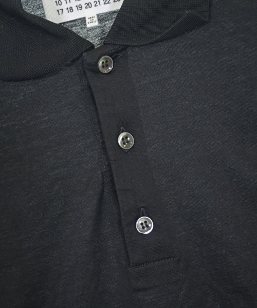 Maison Margiela（メゾンマルジェラ）ポロシャツ 黒 サイズ:44(S位) メンズ/2200618136049