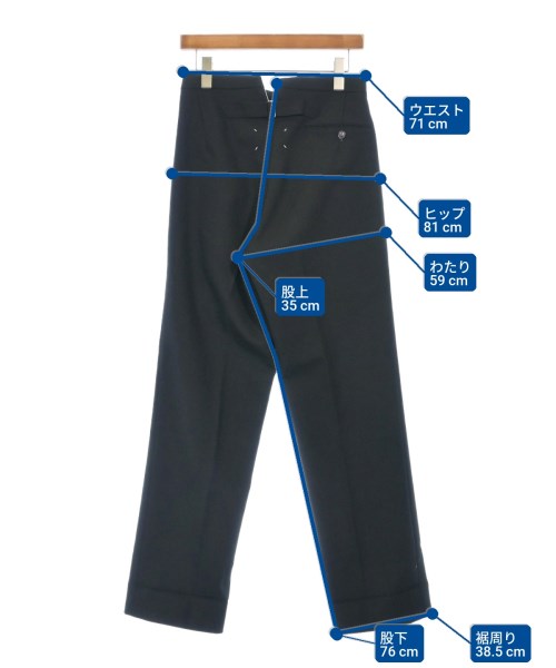 Maison Margiela（メゾンマルジェラ）スラックス 黒 サイズ:40(XXS位) メンズ/2200618566037