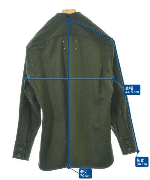 Maison Margiela（メゾンマルジェラ）カジュアルシャツ カーキ サイズ:39(M位) メンズ/2200609980545