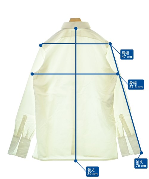 Maison Margiela（メゾンマルジェラ）カジュアルシャツ 白 サイズ:44(S位) メンズ/2200620224024