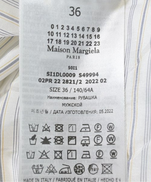 Maison Margiela（メゾンマルジェラ）カジュアルシャツ 白 サイズ:36(XS位) レディース/2200620607018