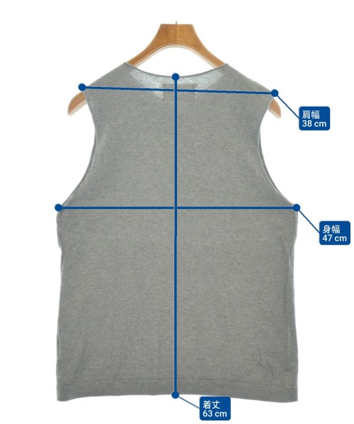 Maison Margiela（メゾンマルジェラ）ベスト グレー サイズ:S メンズ/2200621180077