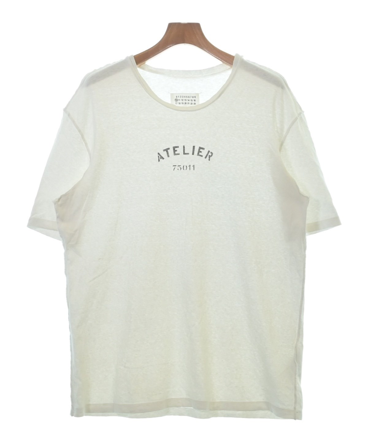 Maison Margiela メゾン マルジェラ カットソーＴシャツホワイト系 メゾン マルジェラ MAISON MARGIELA Tシャツ 半袖カットソー