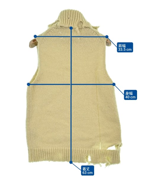 Maison Margiela（メゾンマルジェラ）ベスト/ノースリーブ ベージュ サイズ:-(M位) レディース/2200605637214