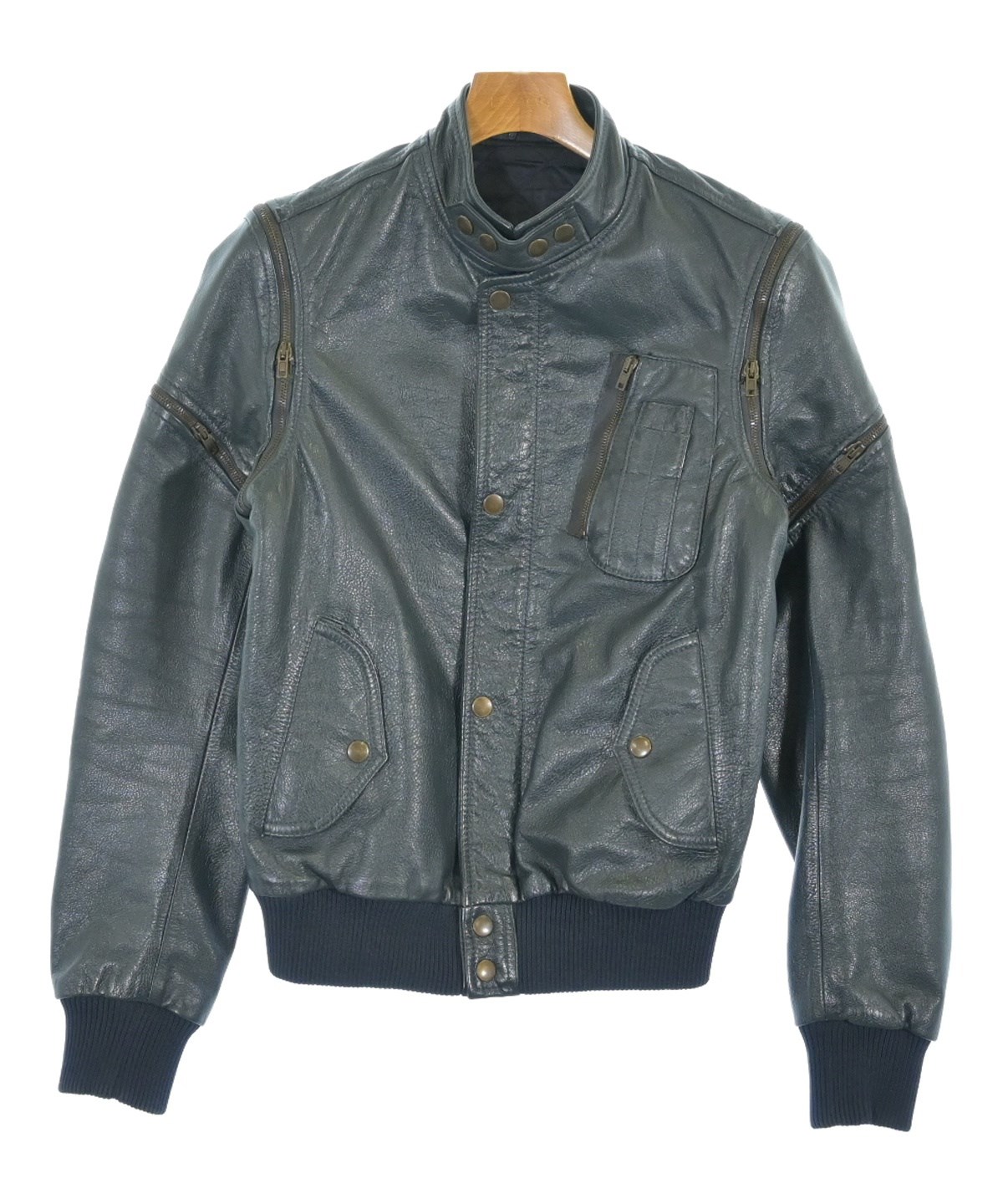 Maison Margiela（メゾンマルジェラ）ライダース 紺 サイズ:44(S位