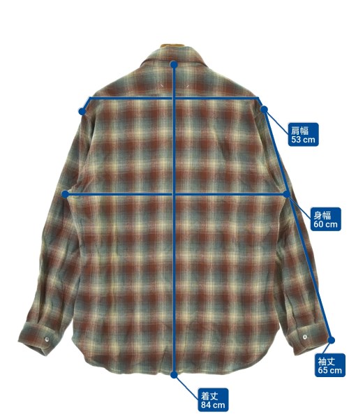 Maison Margiela（メゾンマルジェラ）カジュアルシャツ 茶 サイズ:39(M位) メンズ/2200670530038