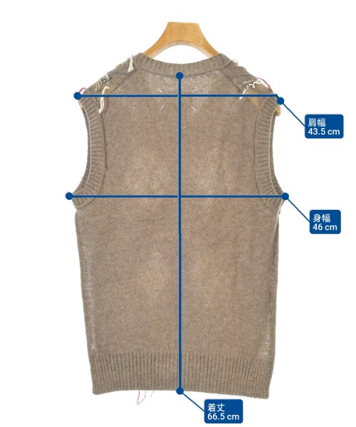 Maison Margiela（メゾンマルジェラ）ベスト 茶 サイズ:M メンズ/2200670530045