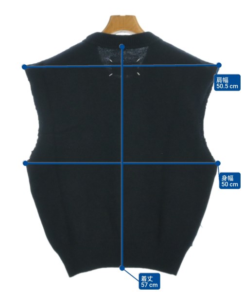 Maison Margiela（メゾンマルジェラ）ベスト 紺 サイズ:S メンズ/2200670530052