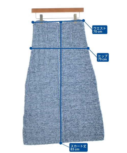 Maison Margiela（メゾンマルジェラ）ロング・マキシ丈スカート 青 サイズ:M レディース/2200672999086