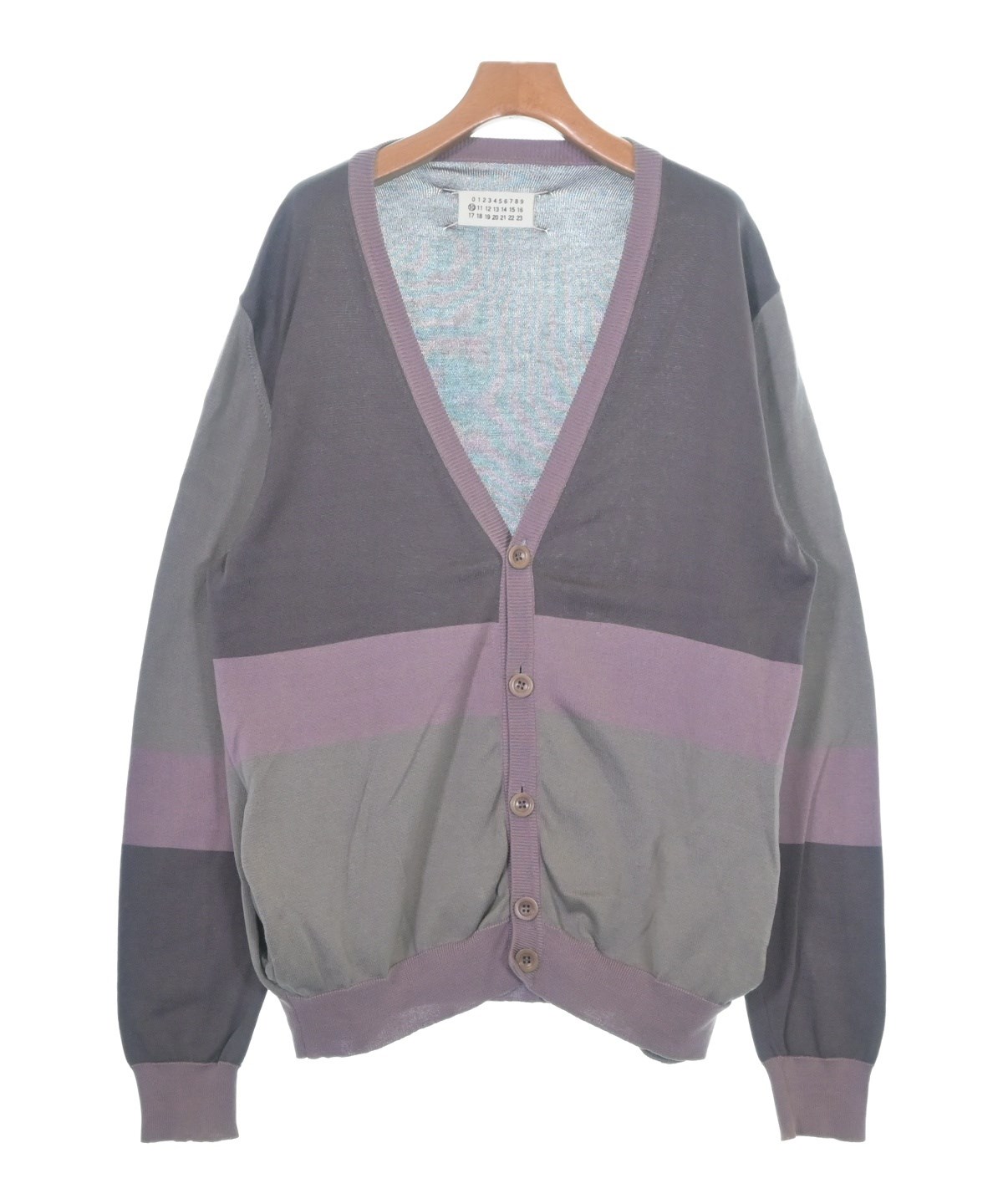 値下 Maison Margiela ⑩マルジェラ カーディガン 紫 M 極美品 Maison Margiela（メゾンマルジェラ）カーディガン 紫 サイズ:-(XL位