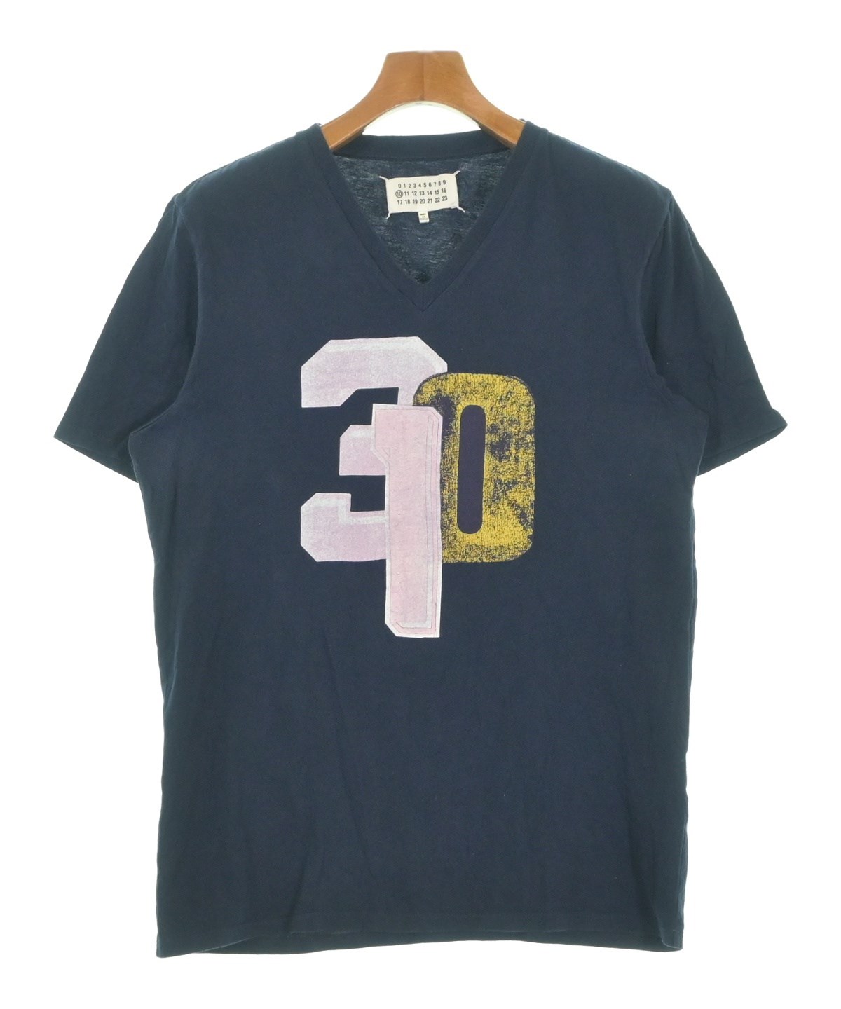 Maison Margiela メゾンマルジェラ Tシャツ・カットソー S 紺 【古着】【中古】 中古・古着通販】Maison Margiela (メゾンマルジェラ) 半袖Tシャツ