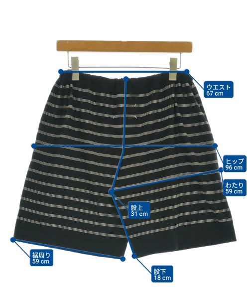 Maison Margiela（メゾンマルジェラ）ショートパンツ 黒 サイズ:M メンズ/2200675175036