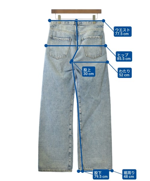 Maison Margiela（メゾンマルジェラ）デニムパンツ 青 サイズ:38(S位) レディース/2200672591013