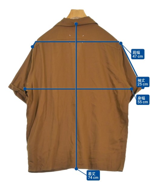 Maison Margiela（メゾンマルジェラ）カジュアルシャツ 茶 サイズ:50(XL位) メンズ/2200675325080