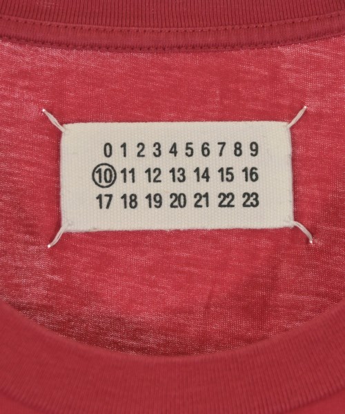 Maison Margiela（メゾンマルジェラ）Tシャツ・カットソー 赤 サイズ:48(L位) メンズ/2200675594011