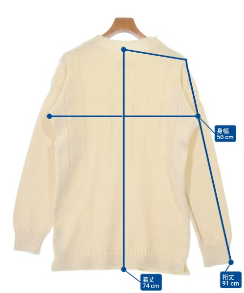 Maison Margiela（メゾンマルジェラ）ニット・セーター 白 サイズ:L メンズ/2200675709026