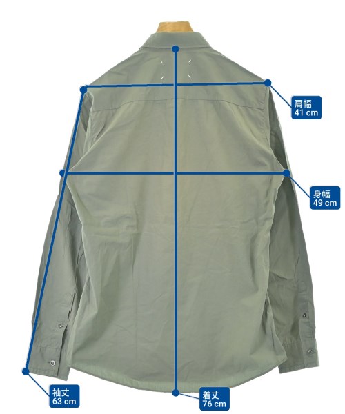 Maison Margiela（メゾンマルジェラ）カジュアルシャツ カーキ サイズ:46(M位) メンズ/2200675032018