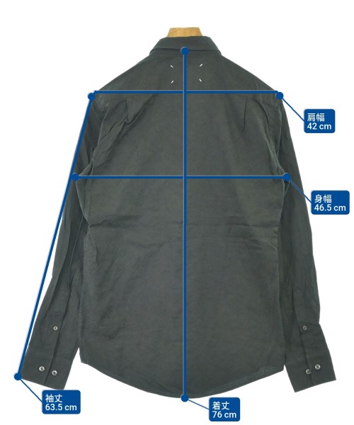 Maison Margiela（メゾンマルジェラ）カジュアルシャツ 黒 サイズ:46(M位) メンズ/2200675032025