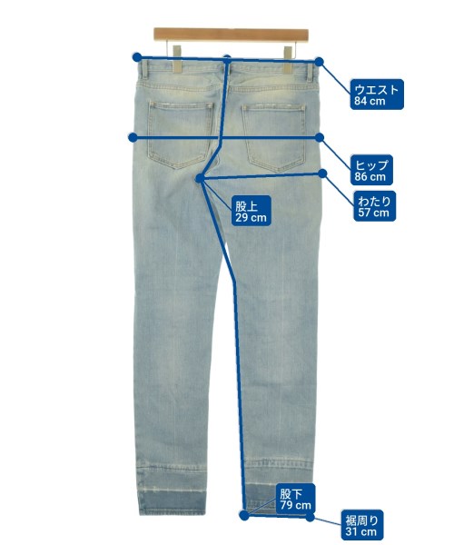 Maison Margiela（メゾンマルジェラ）デニムパンツ 青 サイズ:32(L位) メンズ/2200675032032