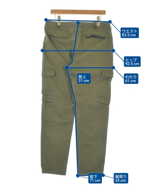 Maison Margiela（メゾンマルジェラ）カーゴパンツ カーキ サイズ:48(L位) メンズ/2200675032049