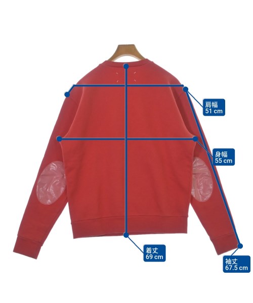 Maison Margiela（メゾンマルジェラ）スウェット 赤 サイズ:48(L位) メンズ/2200676896169
